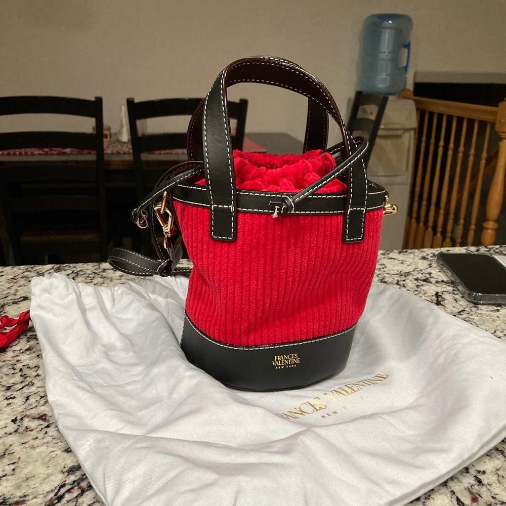 Frances Valentine Small Corduroy Bucket Crossbody Bag